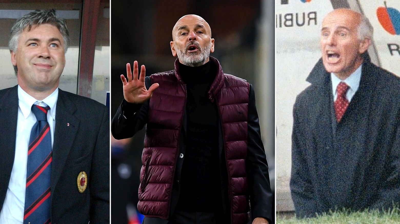 Milan: Carlo Ancelotti, Stefano Pioli e Arrigo Sacchi sono nati in Emilia Romagna