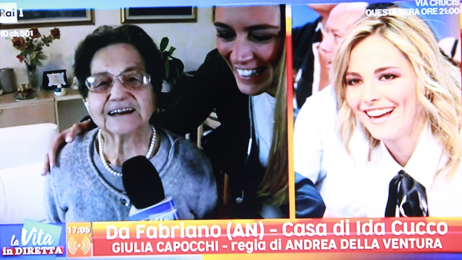 Nonna Ida in tv a La Vita in diretta