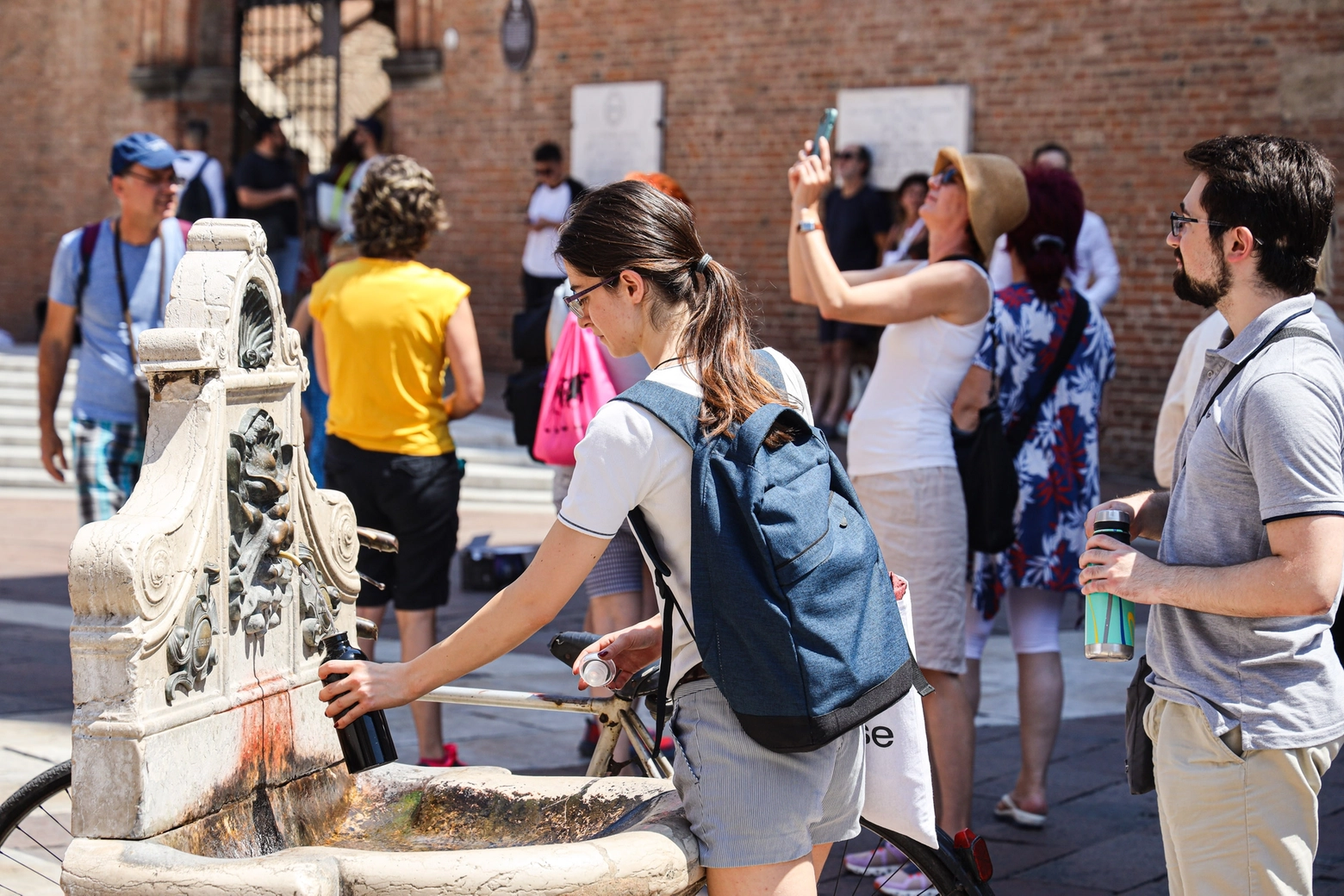Bologna nella morsa del caldo: si sfiorano i 40 gradi (FotoSchicchi)