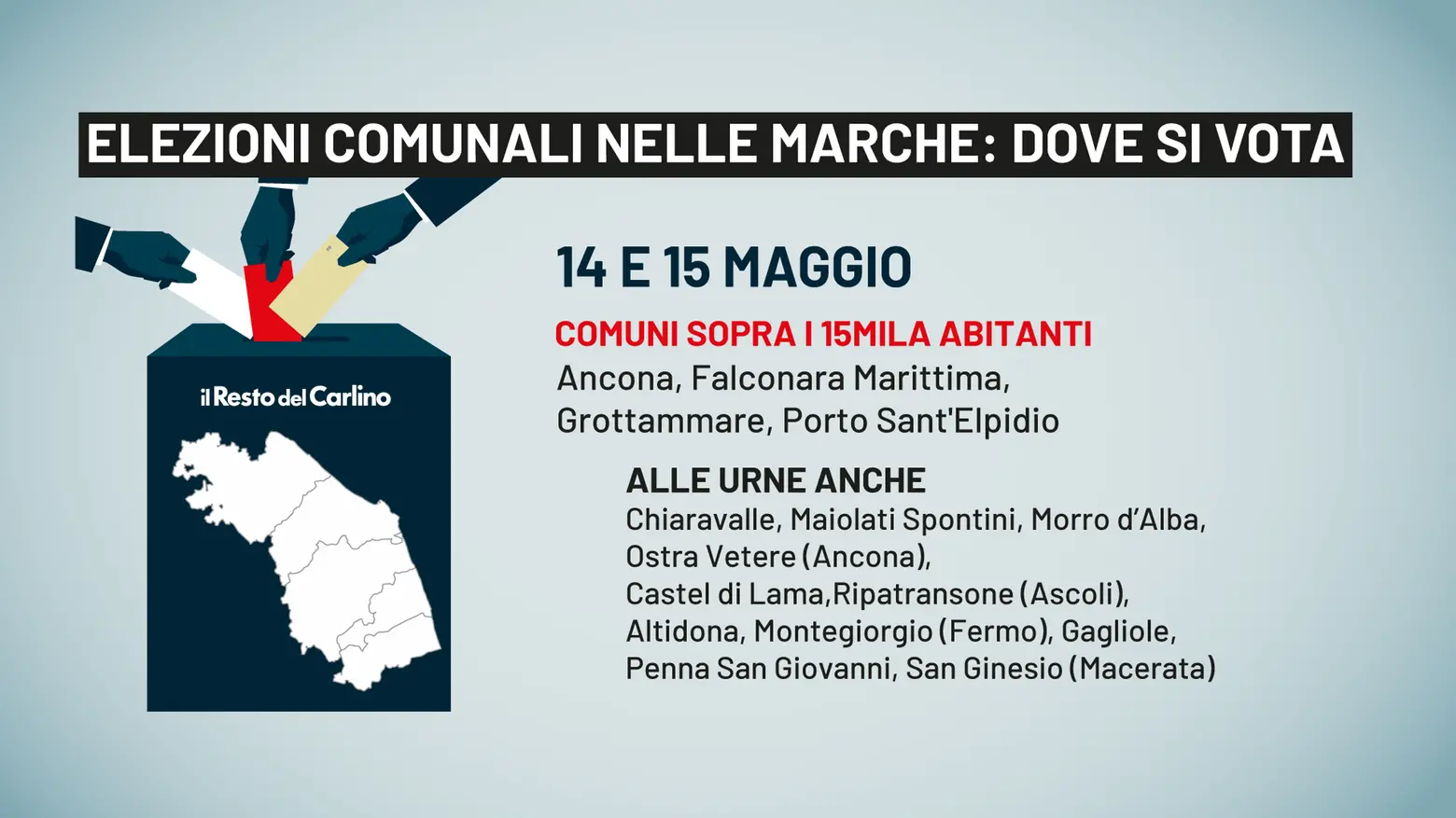 Elezioni comunali 2023 nelle Marche: tutti i comuni al voto