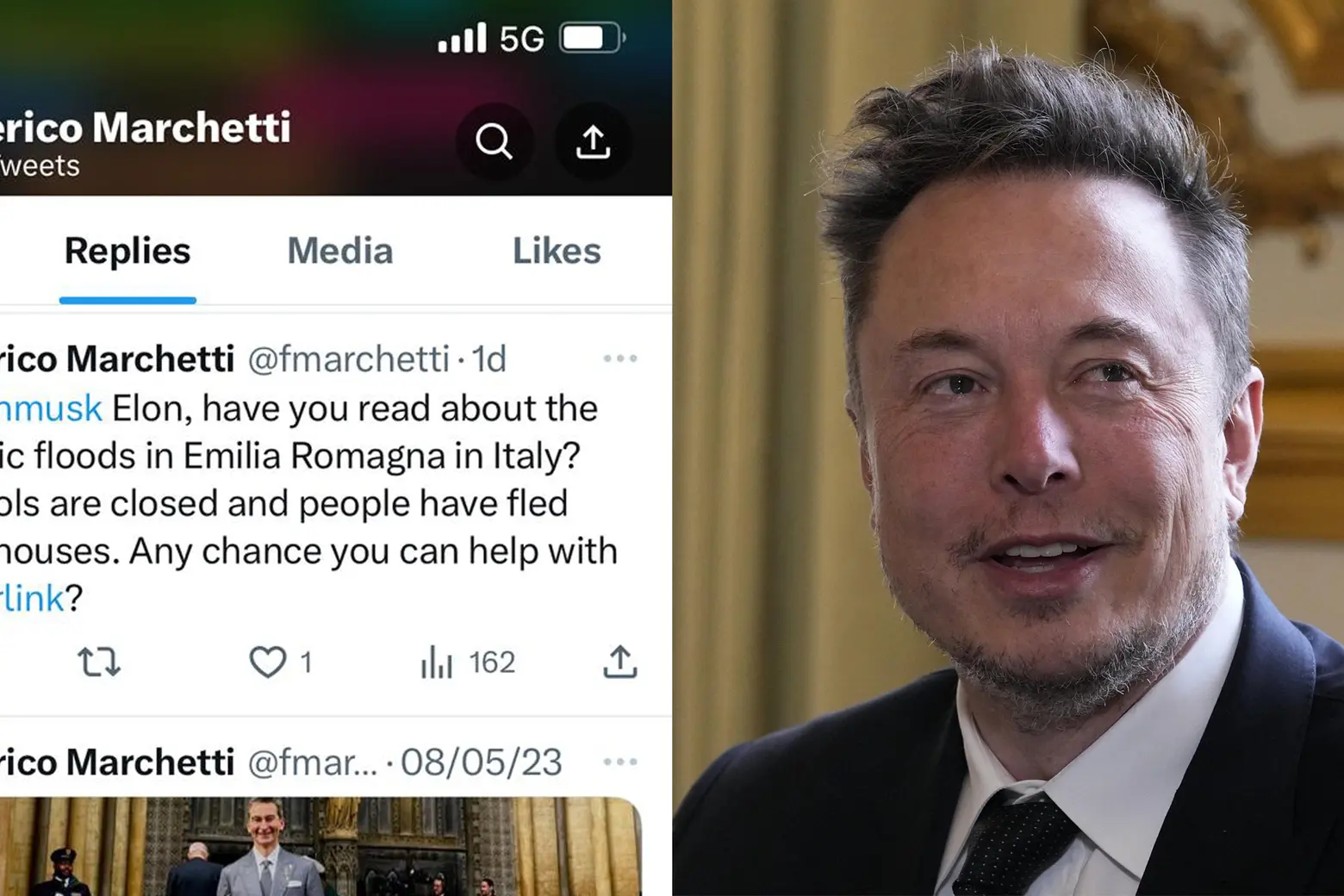 Elon Musk e il tweet di marchetti