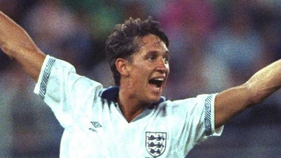 Gary Lineker con la maglia del'Inghilterra