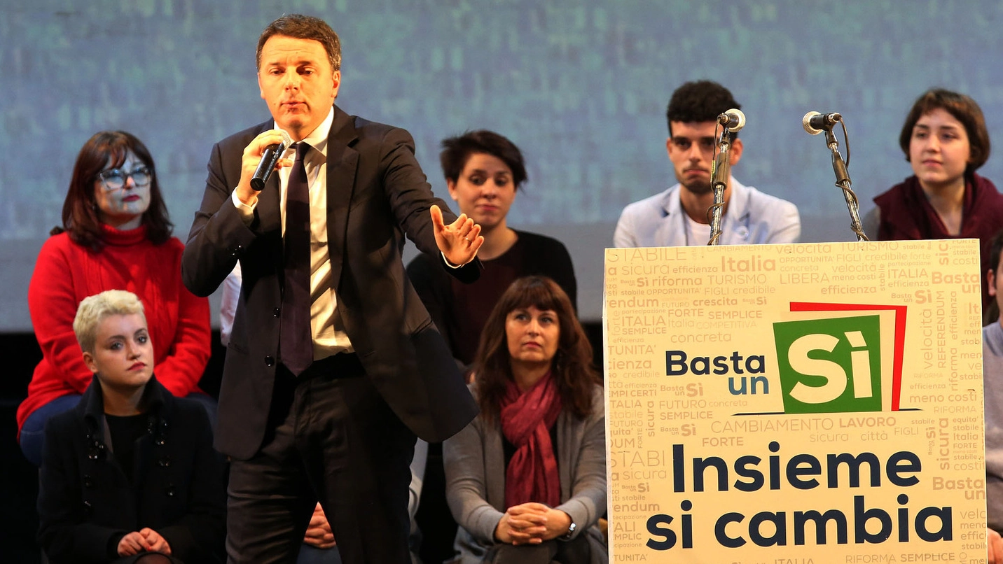 Referendum, Matteo Renzi all’Estragon di Bologna a una iniziativa per il Sì (Foto Schicchi)