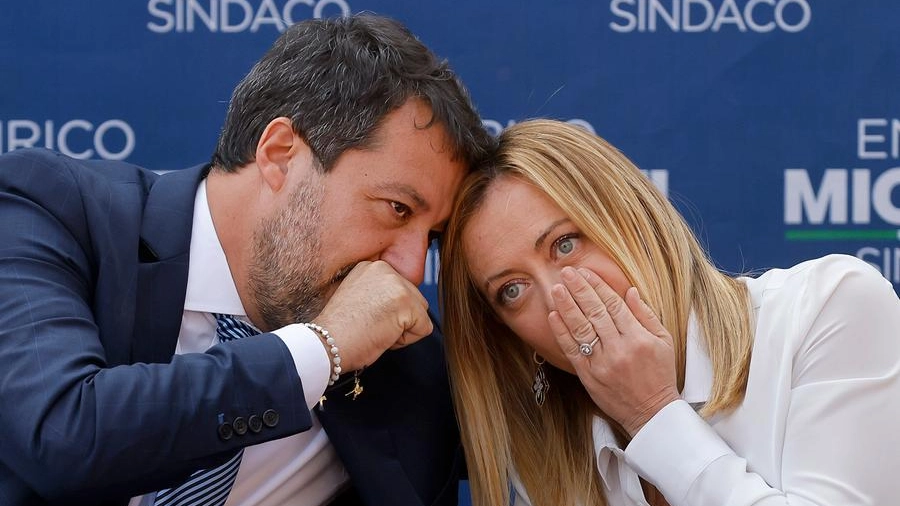 Matteo Salvini e Giorgia Meloni (foto Imagoeconomica)