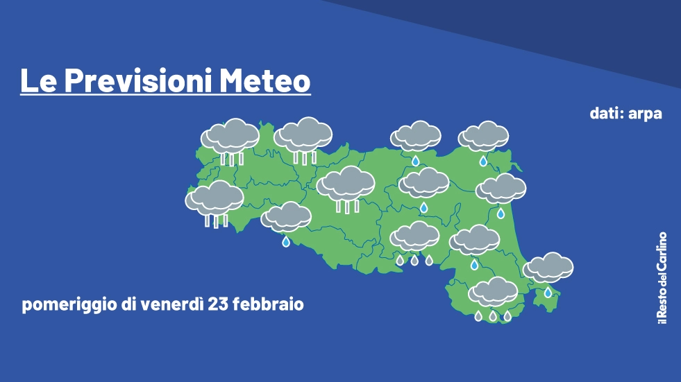 Previsioni meteo: in Emilia Romagna tornano pioggia e un po' di neve