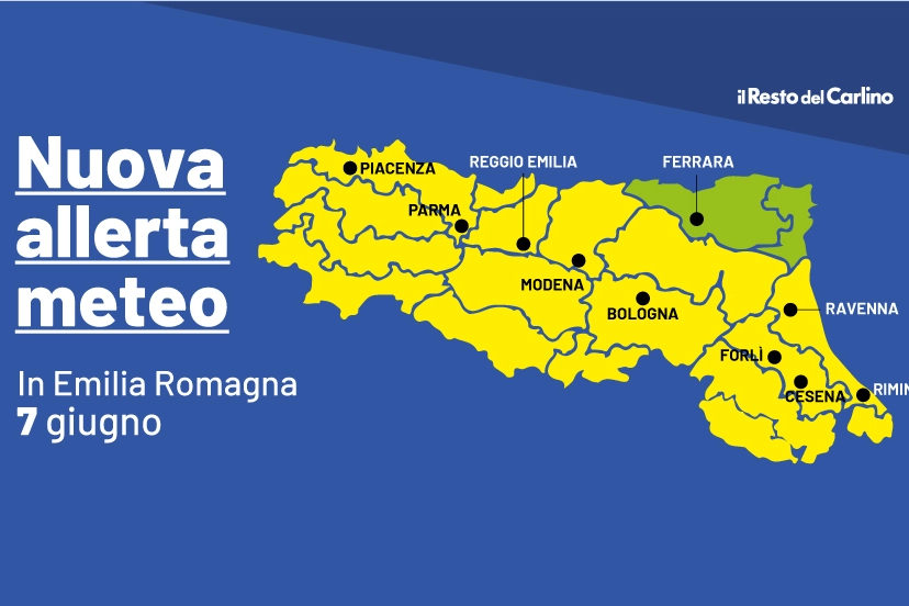 Allerta meteo in Emilia Romagna per il 7 giugno