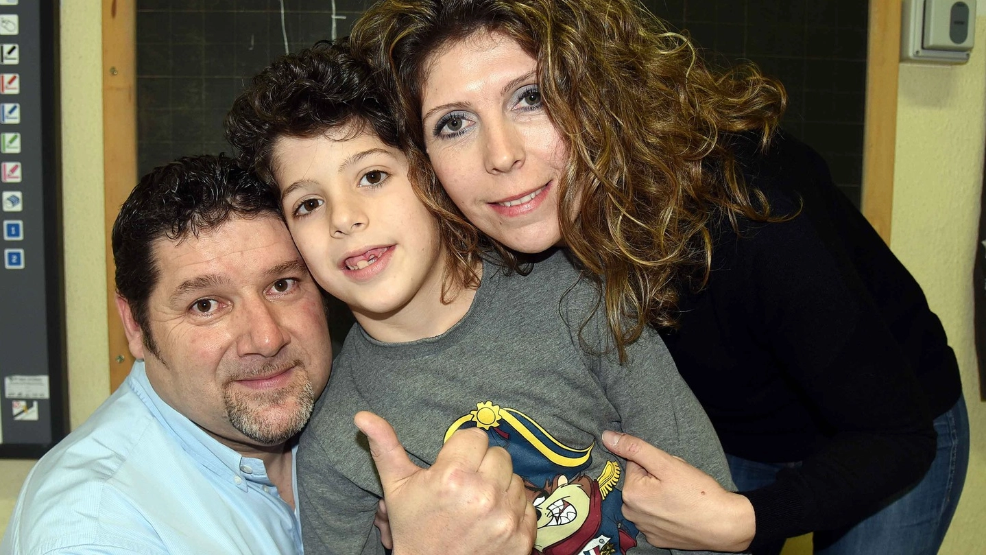 Matteo Trovò con il papà Marco e la mamma Lisa (foto BusinessPress)
