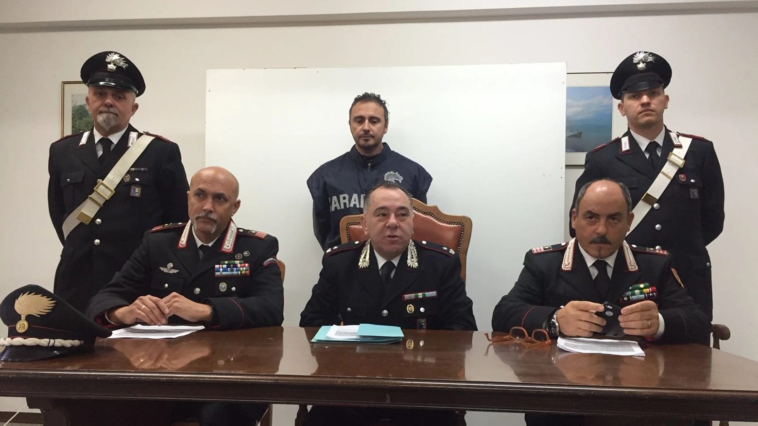 La conferenza stampa di ottobre dei carabinieri 