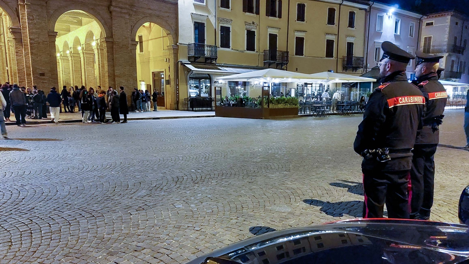 Controlli in piazza Cavour a Rimini