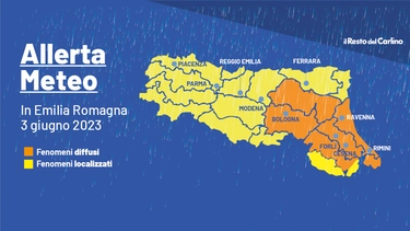Temporali e rischio fiumi in piena: è allerta arancione in Emilia Romagna per il 3 giugno
