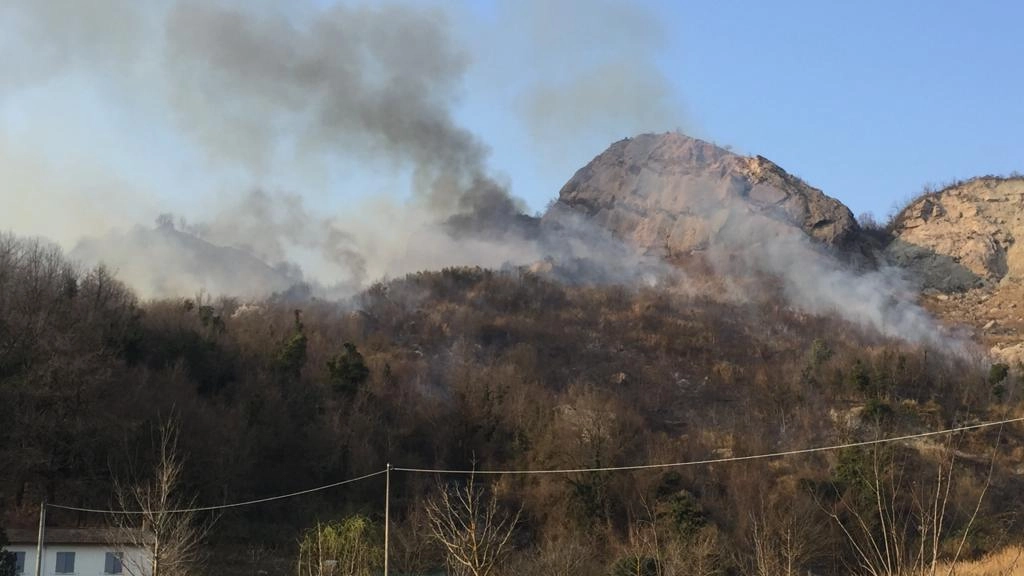 Incendio a Borgo Tossignano (foto Isolapress)