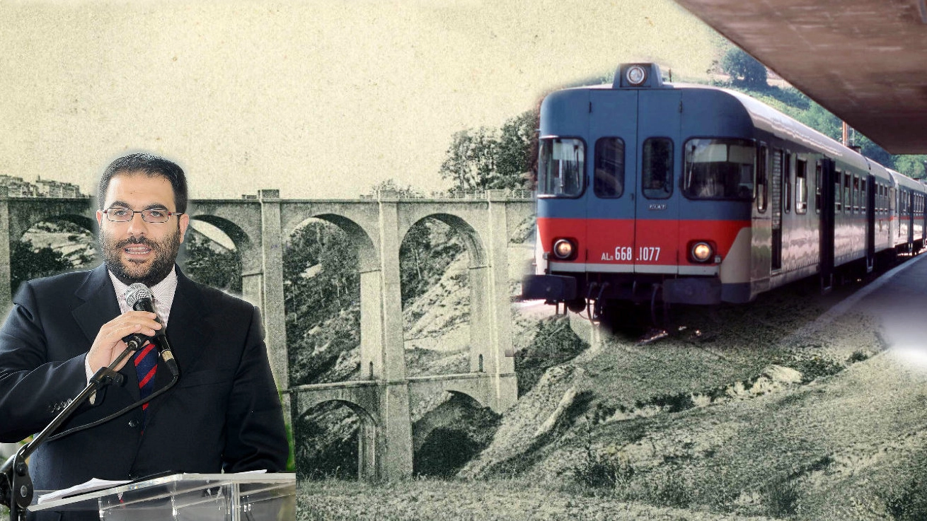 Gianluca Carrabs, il ponte di Santa Maria degli Angeli e il vecchio treno a Urbino