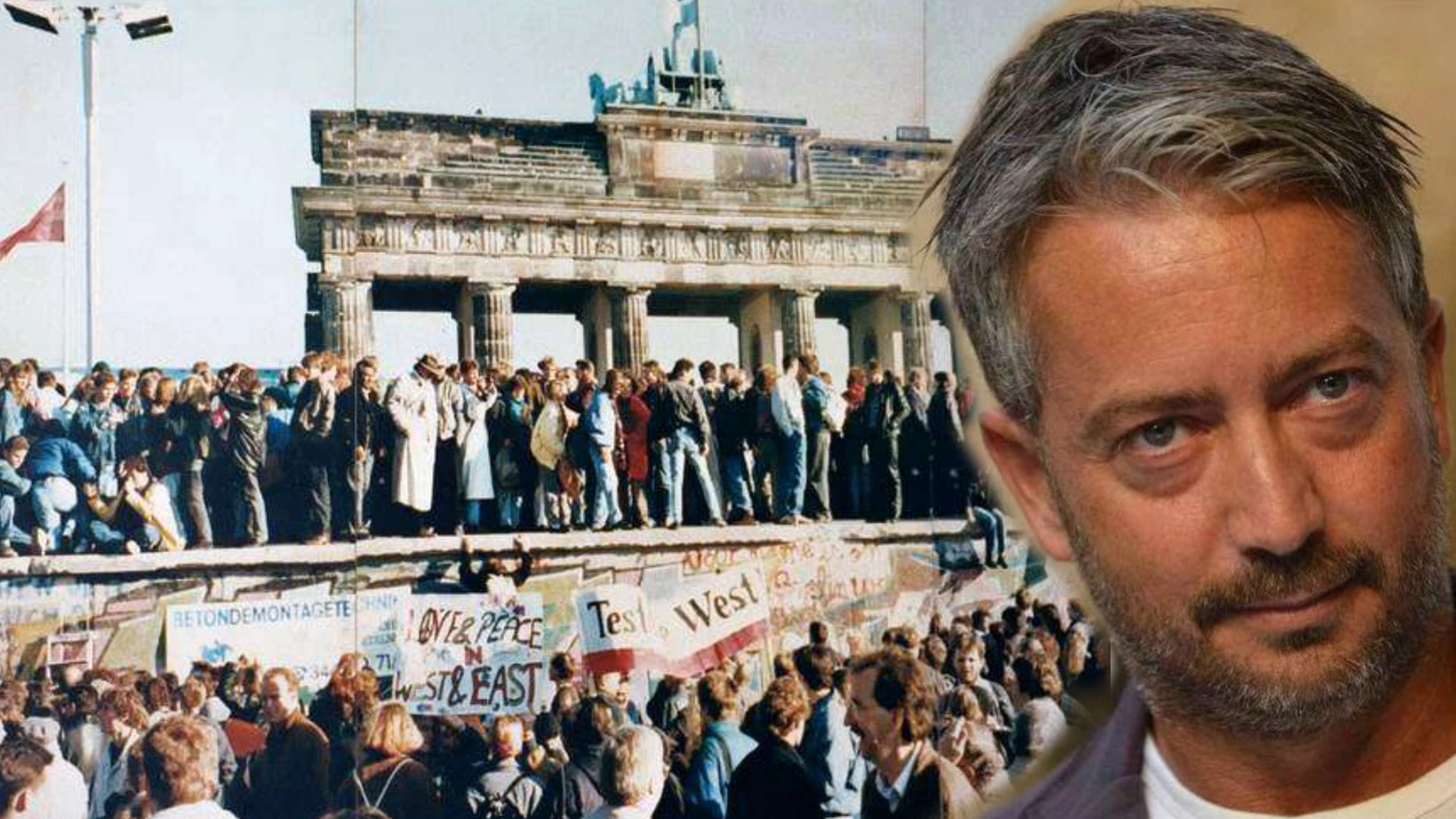 Paolo Ercolani e il Muro di Berlino nel 1989