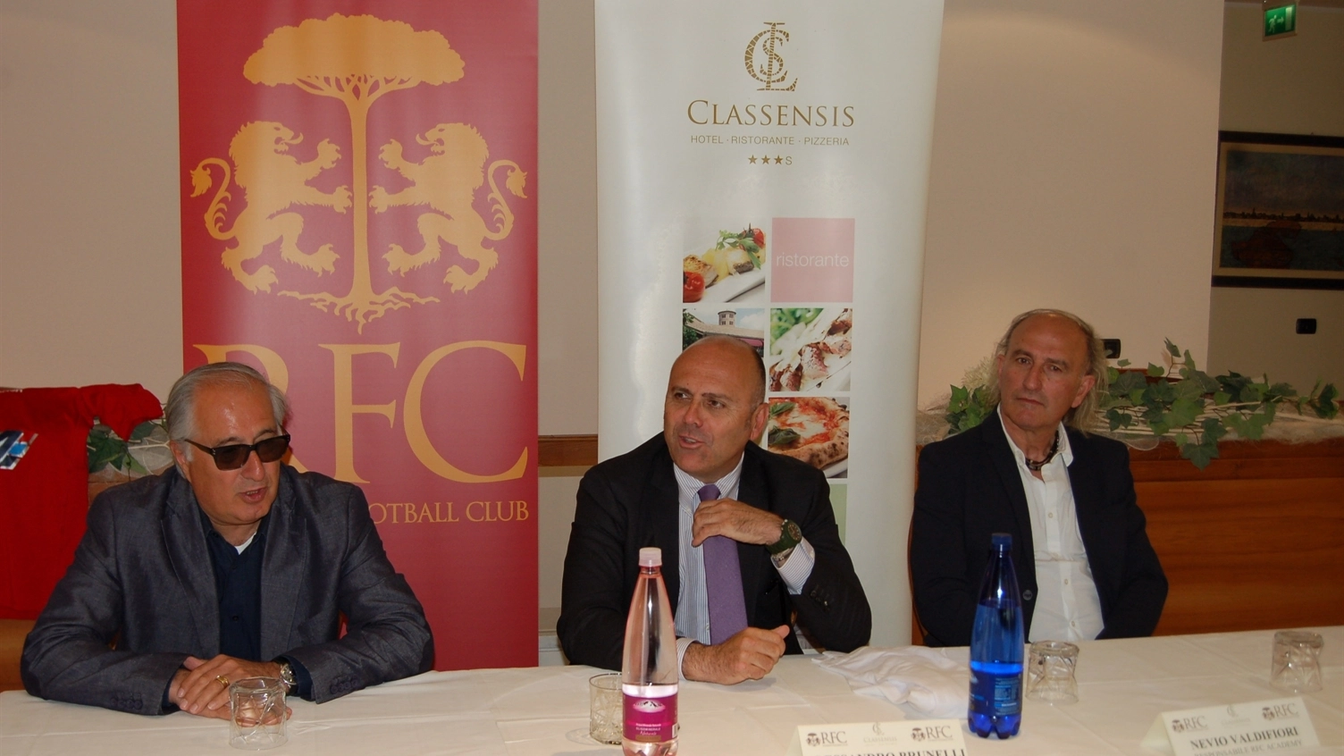 Da sinistra Candido Farneti, Alessandro Brunelli e Nevio Valdifiori