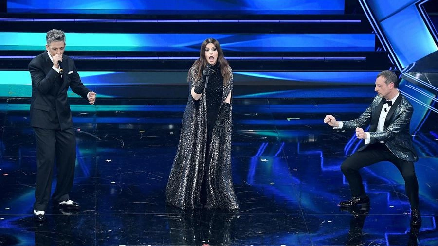 Laura Pausini a Sanremo 2021 (Ansa)