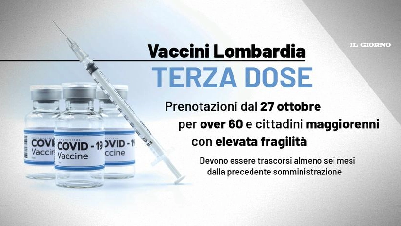 Terza dose vaccini Lombardia
