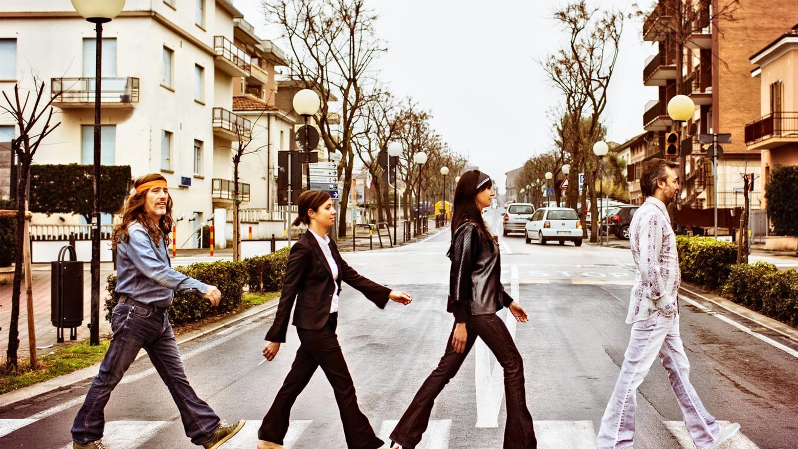 'Abbey road' made in Fano (foto di Wilson Santinelli)