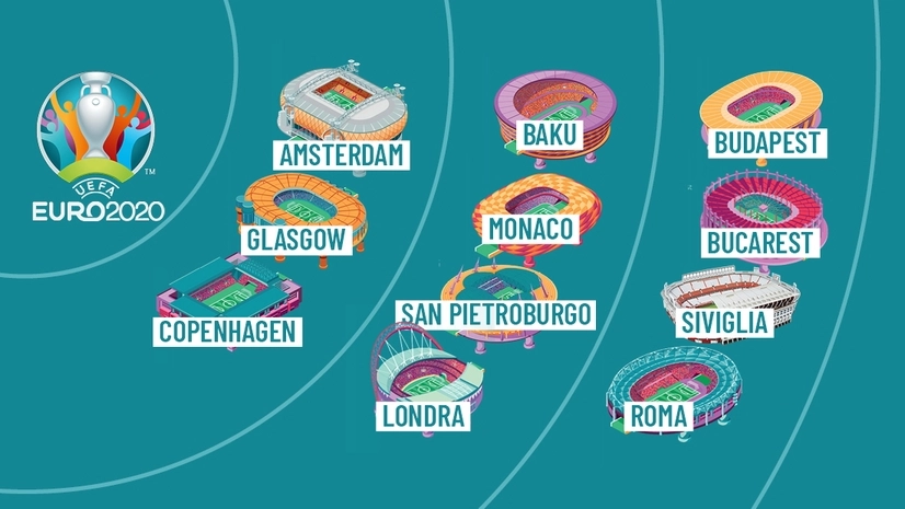 Gli stadi in cui si disputeranno le partite di Euro 2020
