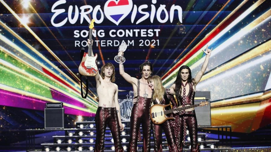 I Maneskin all'Eurovision Song Contest (Ansa)
