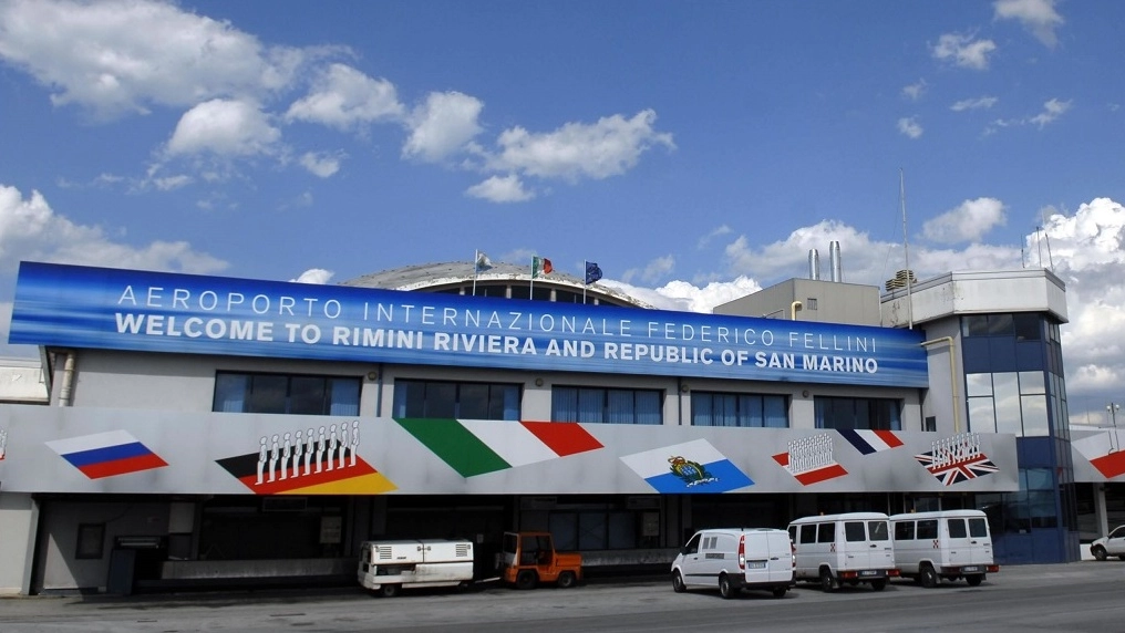 L’aeroporto di Rimini (Foto Dire)