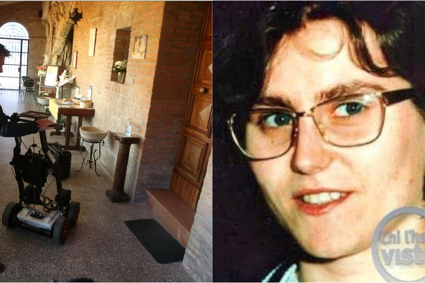 Caso Cristina Golinucci, a destra la foto della ragazza scomparsa nel 1992. A sinistra le indagini dopo la riapertura del caso
