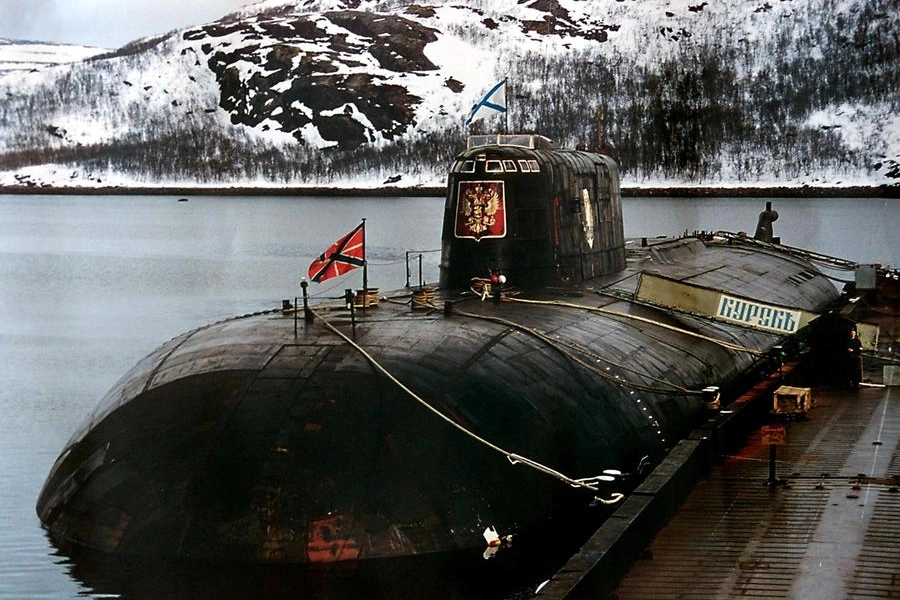 Il sottomarino nucleare Kursk in una foto d'archivio
