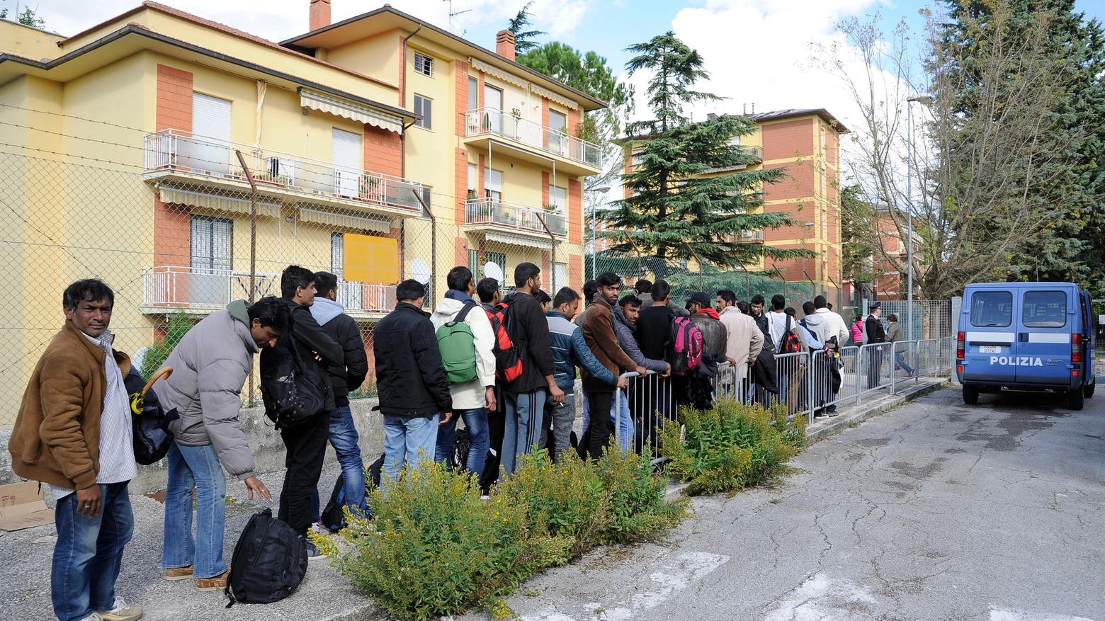 Macerata, i profughi arrivati a gennaio (foto Calavita)