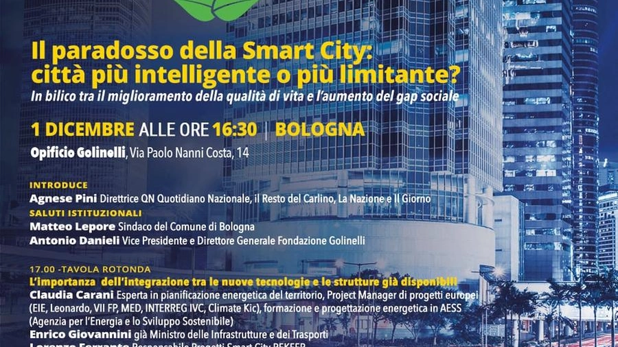 Città future, l'1 dicembre incontro a Bologna