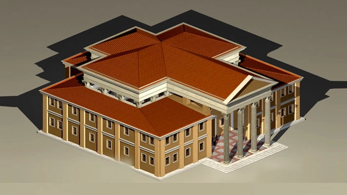 La ricostruzione della Basilica di Vitruvio