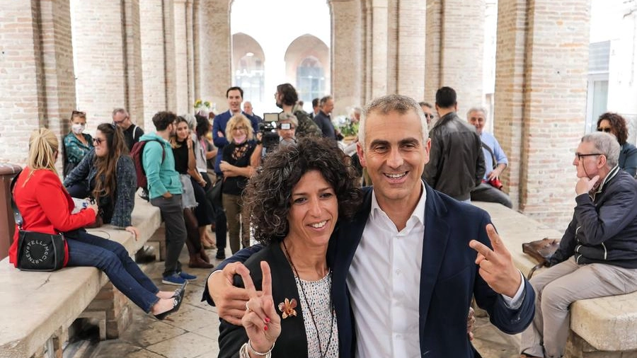 Jamil Sadegolvad con la sua futura vice Chiara Bellini 