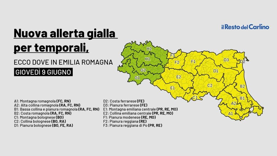 Previsioni meteo: altri temporali in arrivo in Emilia Romagna