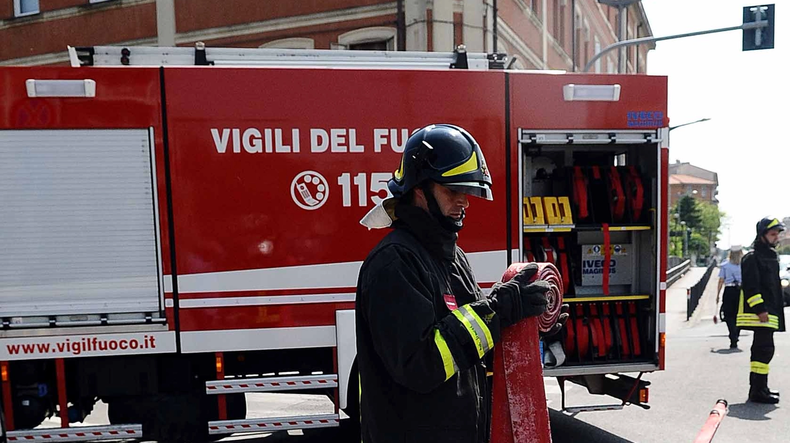 Incendio al centro estetico di Reggiolo (foto d'archivio Bp)