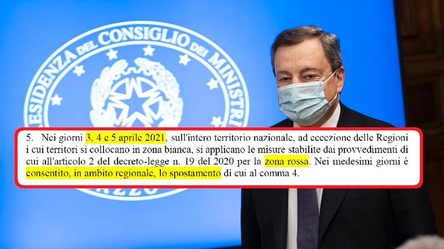 Draghi firmerà un nuovo decreto legge anti-Covid (Foto Imagoeconomica)