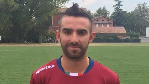 Alessandro Cesarini con la maglia della Reggiana