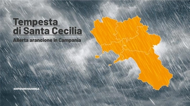 Allerta arancione in Campania, la tempesta di Santa Cecilia sta arrivando: la mappa meteo