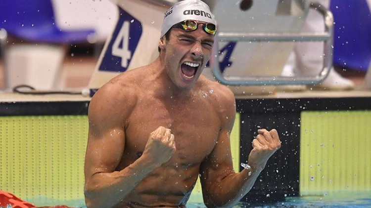 Gregorio Paltrineri, 27 anni, ha vinto la medaglia d’oro nei 1500m stile libero a Rio