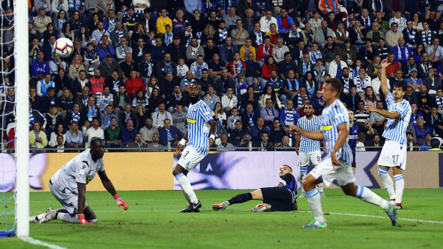 Spal-Inter, il gol di Mauro Icardi (Foto LaPresse)