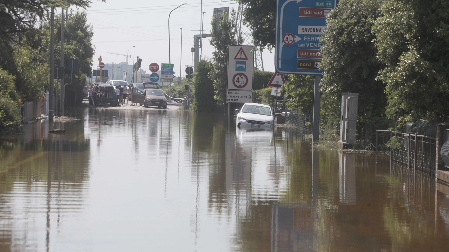 Alluvione nel Ravennate (foto Corelli)