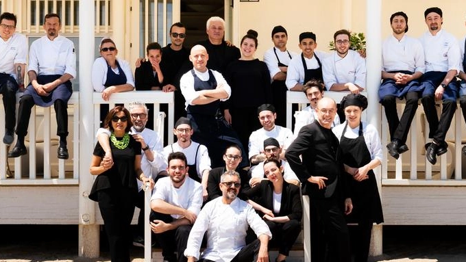 La fantastica squadra di chef Mauro Uliassi 