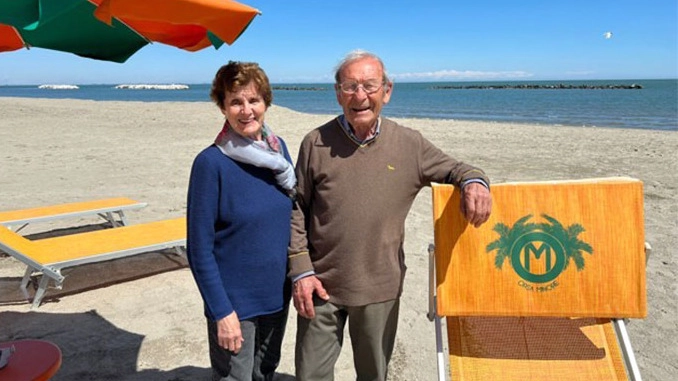 Il fondatore Ciano Nonnato, 86 anni, con la moglie Franca Pacchiega (85)