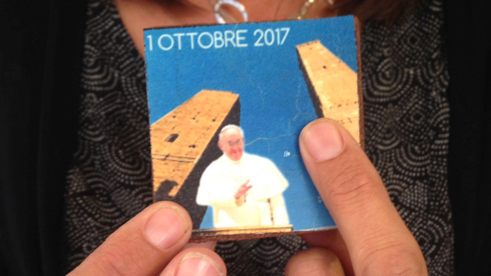 Biscotto-ricordo in occasione della visita di Papa Francesco 