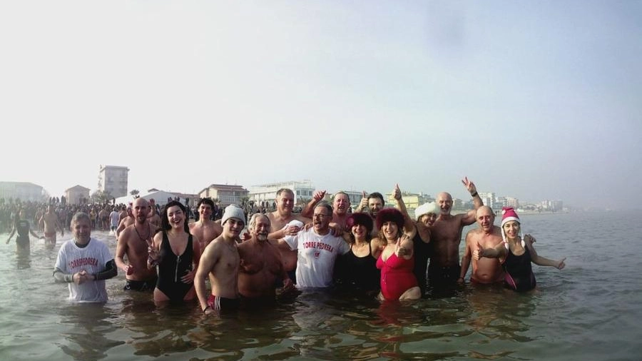 Capodanno bagnato a Rimini