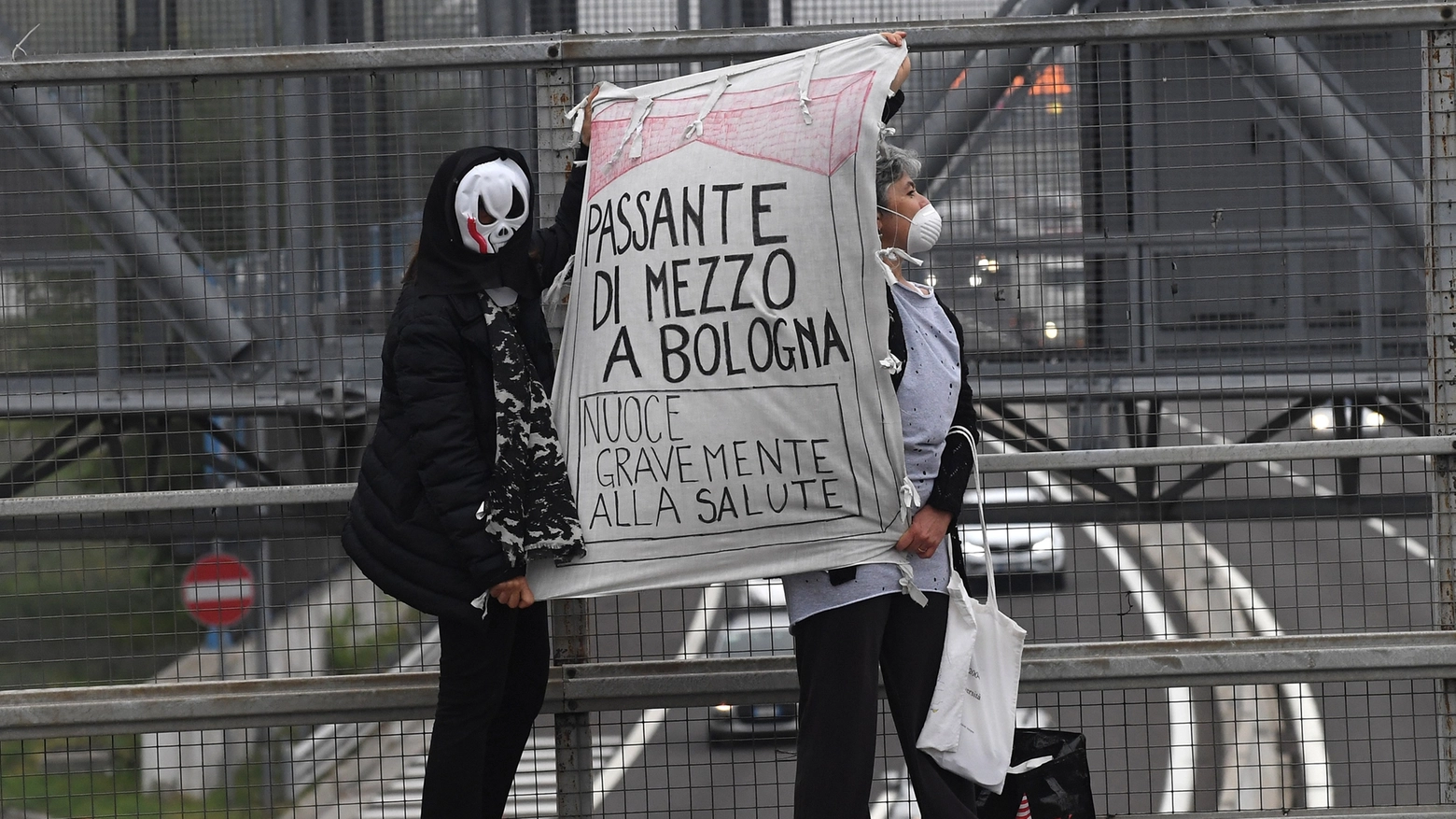 Protesta per il Passante (Foto Schicchi)
