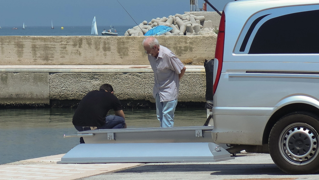 Porto San Giorgio, Mario Pagliaccia è morto in mare (Foto Zeppilli)
