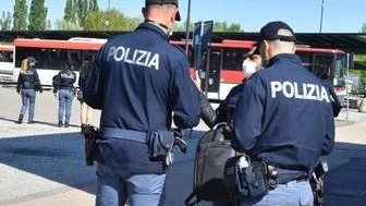 I controlli della polizia in Piazzale Europa