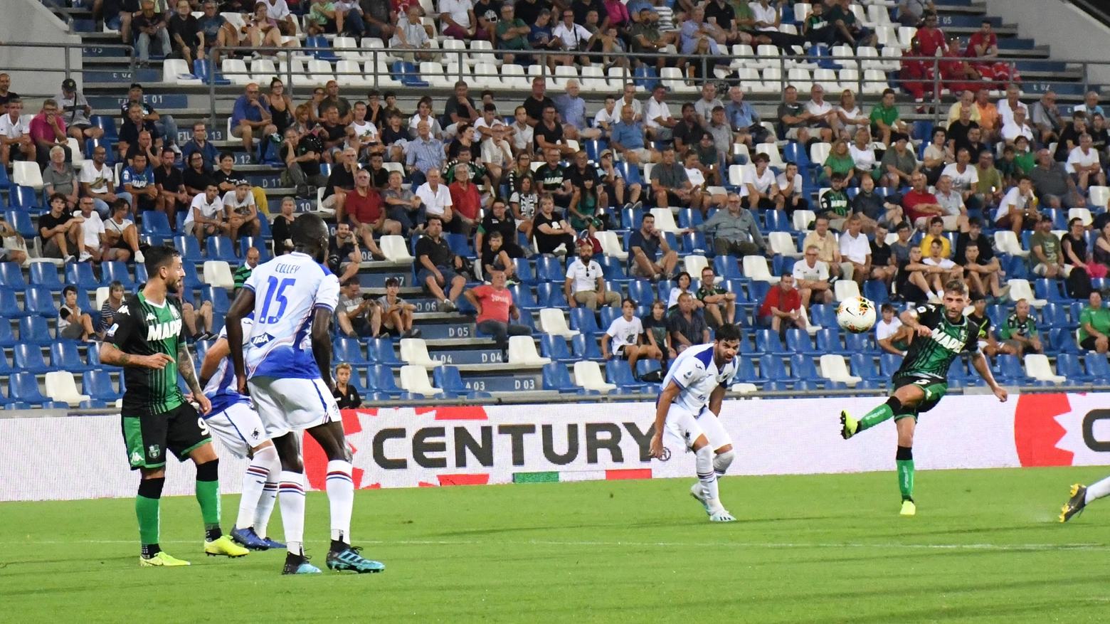 Il terzo gol di Berardi (foto Fiocchi)