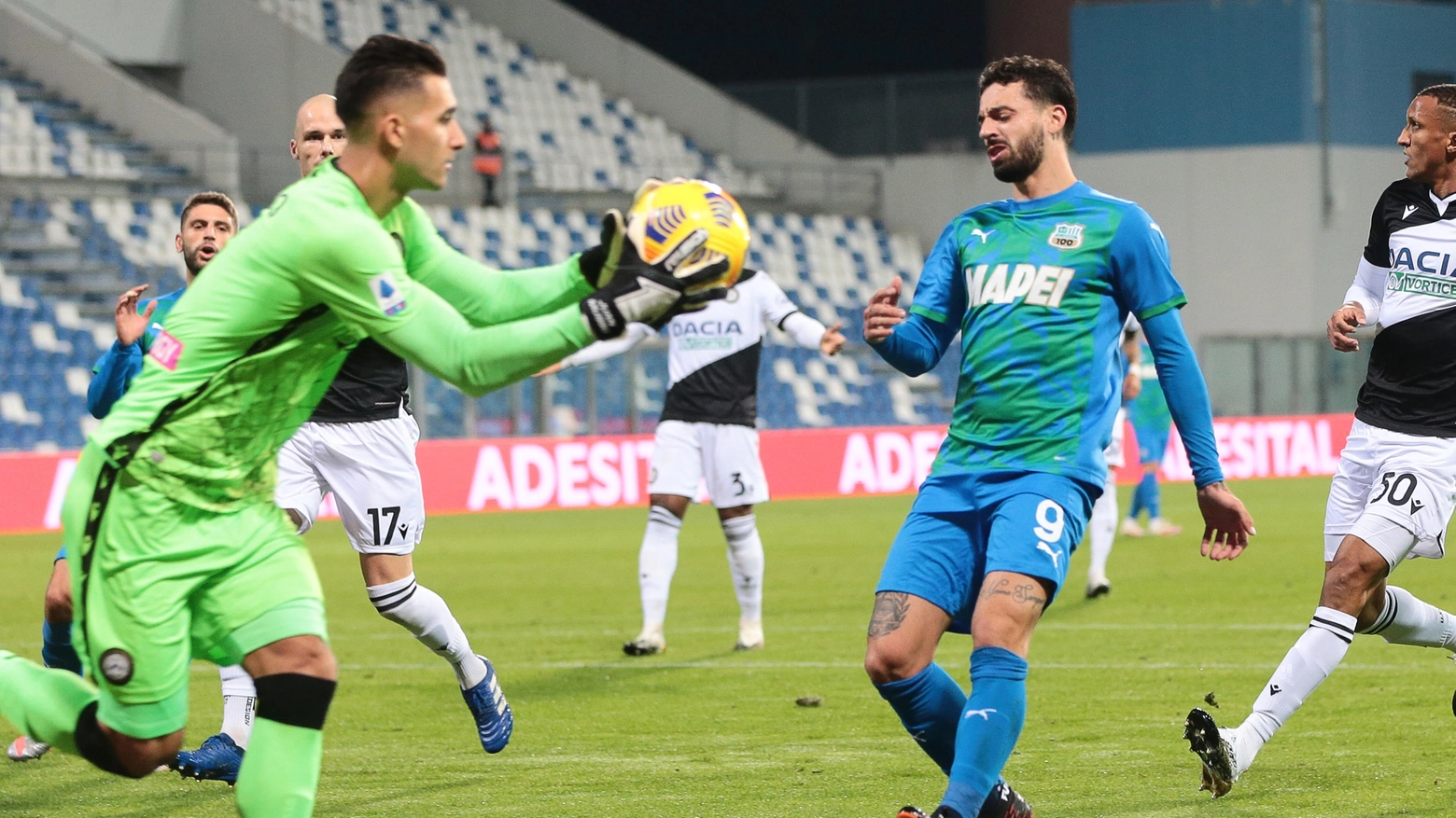 Sassuolo Udinese 0-0 (foto Ansa)