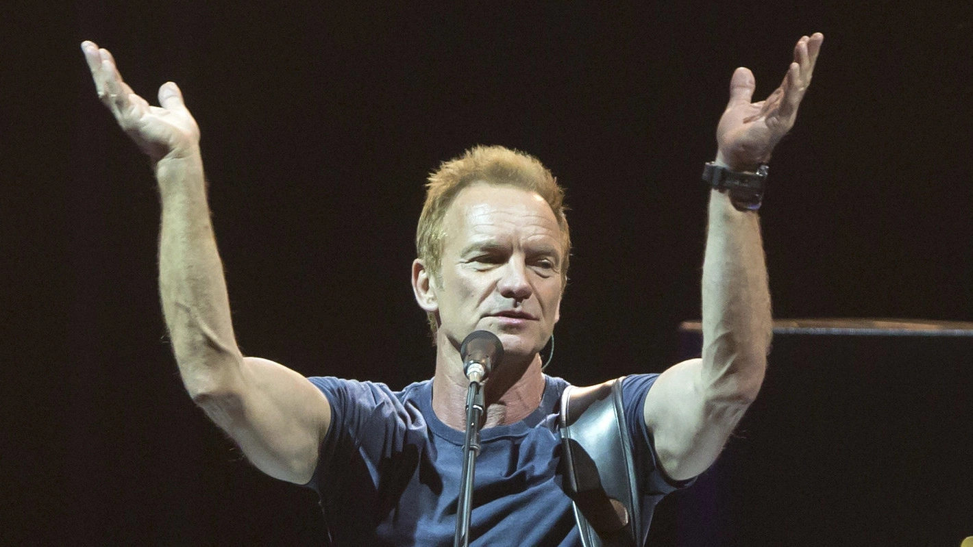 Sting in concerto in Spagna (Foto Lapresse)