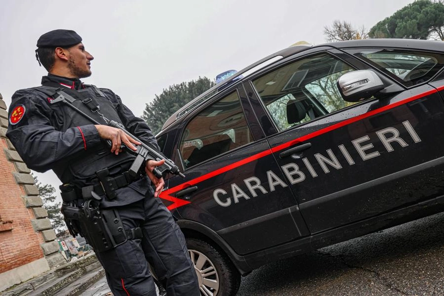 Sul luogo della rapina i carabinieri