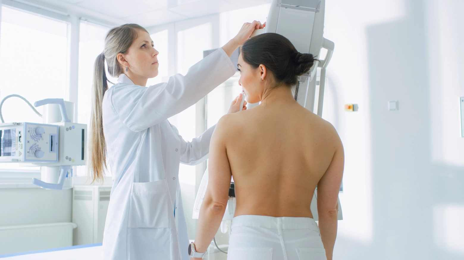 Una mammografia: le visite oncologiche sono importantissime per la prevenzione dei tumori